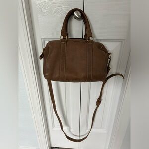 Roots leather purse